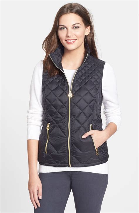 michael kors down vest womens|michael kors black vest.